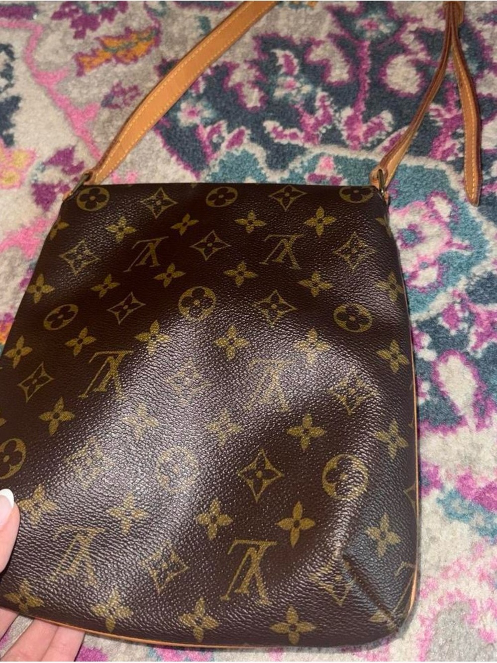Louis Vuitton Monogram Shoulder Bag in Brown and Tan - Picture 3 of 6